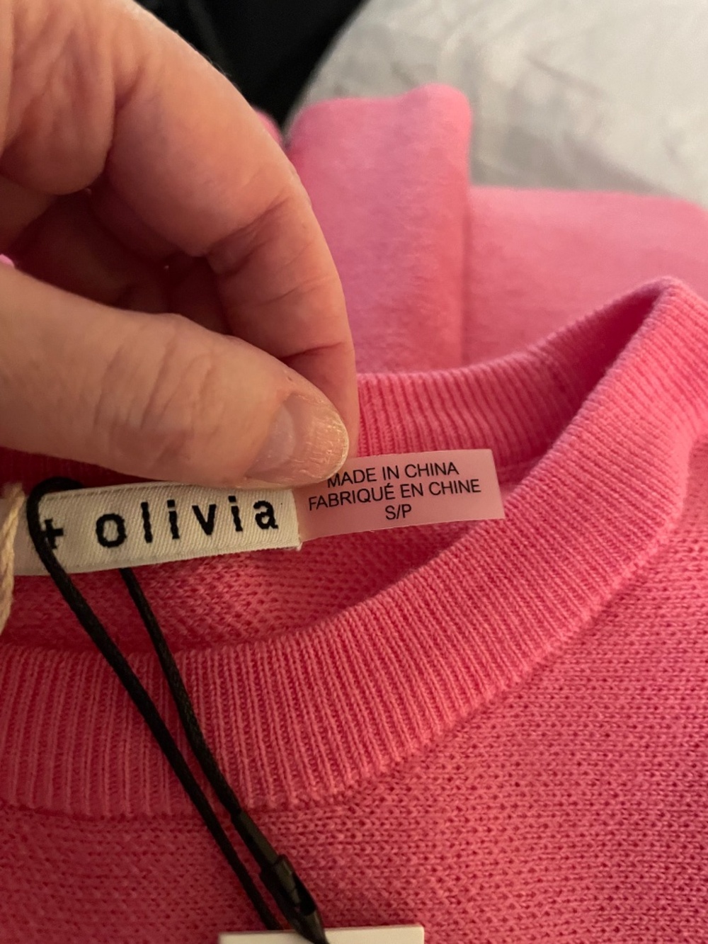 $465 NWT Alice + Olivia Murray Mini Sweater Dress in Calypso Pink Sz Small - Picture 6 of 9
